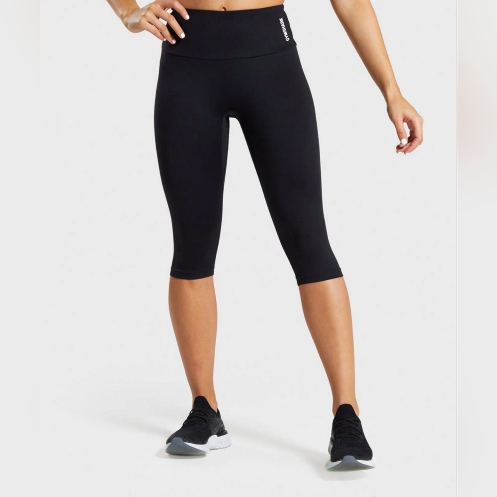 💥 TRAINING CROPPED LEGGINGS BLACK | DAMEN GYMSHARK
